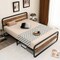 Costway Metal Bed Frame Arc Platform Headboard Footboard Mattress Foundation Black